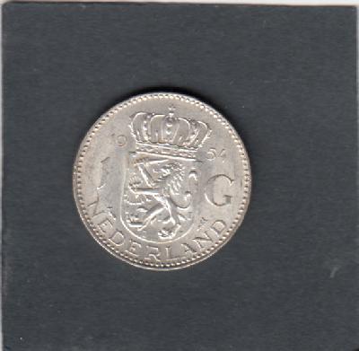 Beschrijving: 1 Gulden JULIANA 